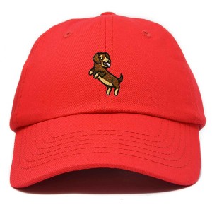 Dalix Dachshund Embroidered Cotton Dad Hat Casual Adjustable Baseball Cap for Dog Lovers Womens - 1 of 4