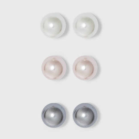 Sterling Silver Freshwater Pearl Stud Earrings