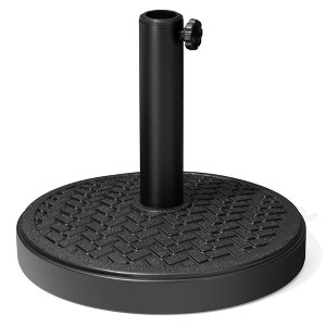 Crestlive Products Umbrella Base Patio Umbrella Stand for Market Umbrella, Heavy Duty Round Cement Base for Outdoor Weave Decorative Pattern - 1 of 4