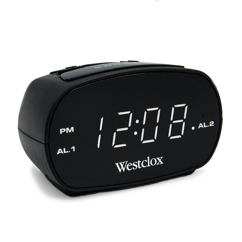 Dual Alarm Clock Black - Westclox, 3 of 7