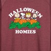 Women's - Peanuts - Halloween Homies Lightweight French Terry Wide Neck Long Sleeve Shirt - 2 of 4