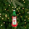 Northlight Glittered Bottle of Hot Sauce Glass Christmas Ornament - 4" - Red and Green - 2 of 4