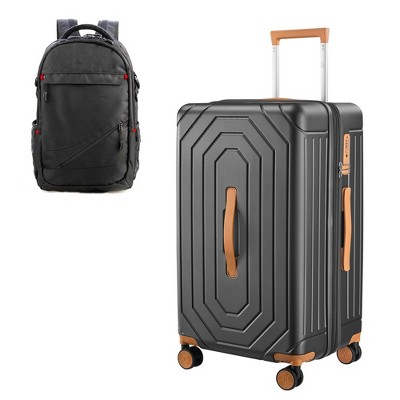 SUGIFT Carry On Luggage 20 Inch Expandable PC Hardside Suitcase with Spinner Wheels Aluminum Handle TSA Lock Anti-Theft Zipper