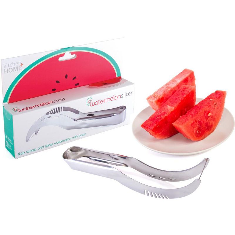 Kitchen + Home Watermelon Slicer Corer and Server - Stainless Steel, 1 of 6