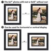 Americanflat Picture Frame with Decorative Inner Mat Accent - Shatter Resistant Glass and Easel Stand - 4 of 4