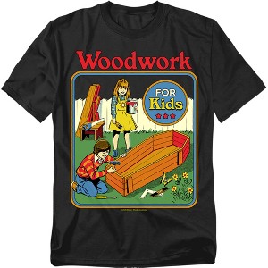 Men's Steven Rhodes Woodwork for Kids T-Shirt - 1 of 4