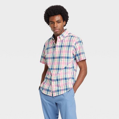 Men's Slim Fit Short Sleeve Button-Down Shirt - Goodfellow & Co™