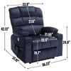 Grungis Chenille Lift Massage Chairs for Elderly,Cozy Recliner Chairs with Massage and Lumbar Heating for Living Room - 3 of 4