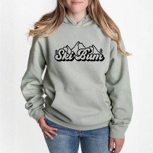 Simply Sage Market Women's Graphic Hoodie Ski Bum Mountains - 1 of 3