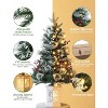 Coucheta 3ft Pre-Lit Snow Flocked Artificial Christmas Tree - 2 of 4