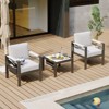 Bestier Outdoor  Aluminum Patio Chair with Heatproof Armrest - 2 of 4