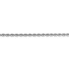 Black Bow Jewelry 3mm, 14k White Gold, Handmade Solid Rope Chain Bracelet, 7 Inch - 2 of 4