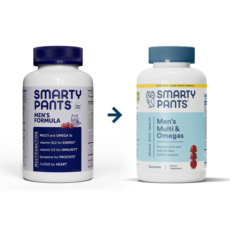 SmartyPants Men&#39;s Multi &#38; Omega 3 Fish Oil Gummy Vitamins with D3, C &#38; B12 - 120 ct, 3 of 12