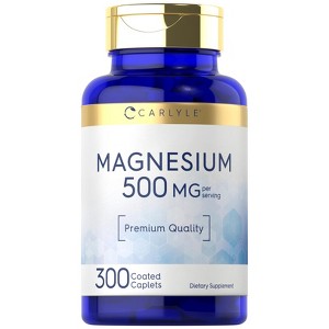 Carlyle Magnesium 500mg | 300 Coated Caplets - 1 of 4