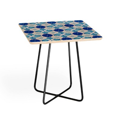 Jacqueline Maldonado Watercolor Geometric Side Square Table - Deny Designs