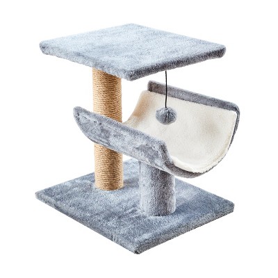 Two by Two Hartford - Gray Scratching Post Cat Furniture - 15.7 in. Tall
