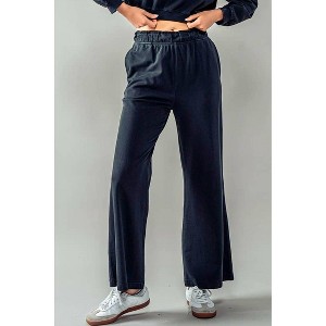 Women's Wide Leg Sweatpants - Urban Daizy - 1 of 4