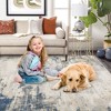 WhizMax Area Rug Abstract Rug Distressed Mat Throw Floor Carpet for Bedroom Living Room - 3 of 4