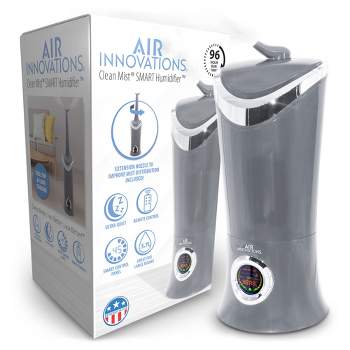 Air Innovations Ultrasonic Quiet 1.70 Gallon/600' Cool Mist Aromatherapy Digital Humidifier - Platinum