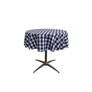 Slickblue Polyester Gingham Checkered Round Tablecloth - 1 of 1