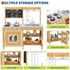 Mud Kitchen for Kids Outdoor Playset Kitchen with Cookware Pretend Stove Single Door Cabinet Bottom Storage Shelves Ideal Gift for Boys Girls 3-8 - 3 of 4