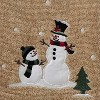 SKL Home Rustic Plaid Snowman Bath Towel Wheat : Microfiber, Machine Washable, Non-Slip Backing - image 2 of 4