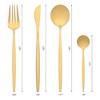 REGALWOVEN Stainless Steel Durable Rust-Proof Corrosion Resistant Flatware Set 4 Pcs 1 Set - 2 of 4