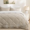 5/7 Pcs Bed in a Bag with Contrast Color Solid Design Bedding Set - 2 of 4