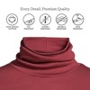 Lands' End Women's Supima Cotton Fitted Long Sleeve Turtleneck - 3 of 4
