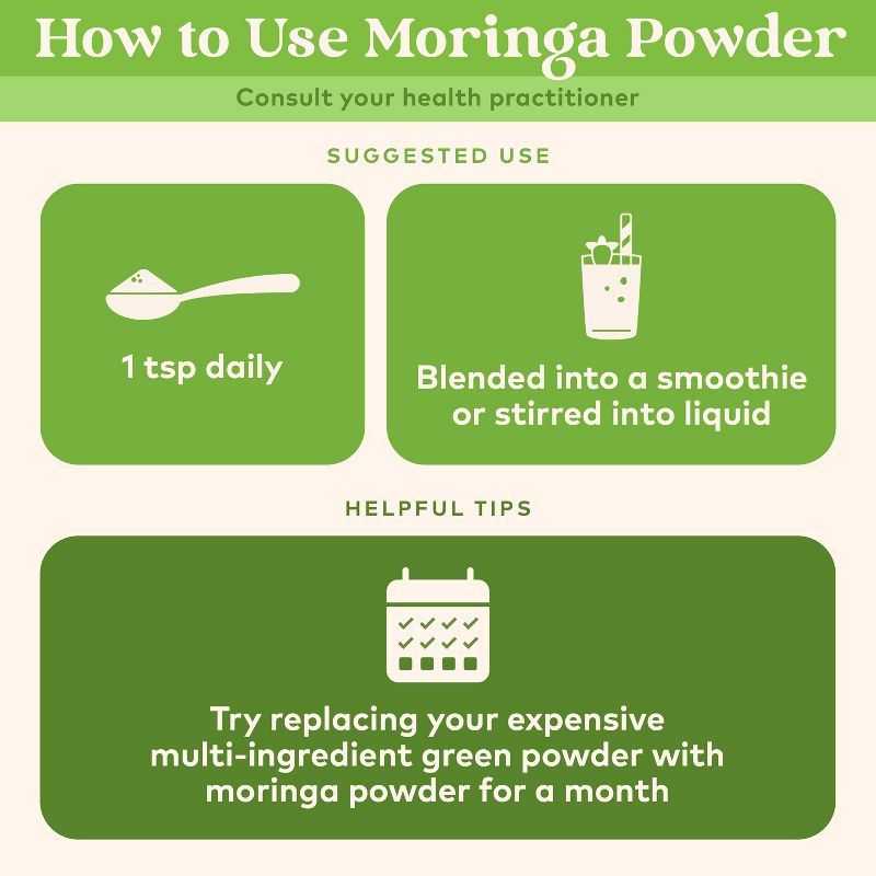 ORGANIC INDIA Moringa Herbal Supplement Powder, 5 of 8
