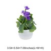 Unique Bargains Artificial Plants 5-Piece Mini Lotus Plastic 3.54"x3.54"x7.09" 1 Pcs - 3 of 4