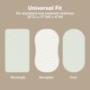 KeaBabies Organic Bassinet Sheet for Baby Girls, Boys, 2-Pack Soothe Bassinet Fitted Sheets, Bedside Bassinet Mattress Sheet - 3 of 4