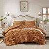 NicBex French Country King Size Comforter Set Bedding Set, Romantic Ruched Design Bedding Comforter Sets, 1 Comforter, Pillow Shams, Machine Washable - 4 of 4