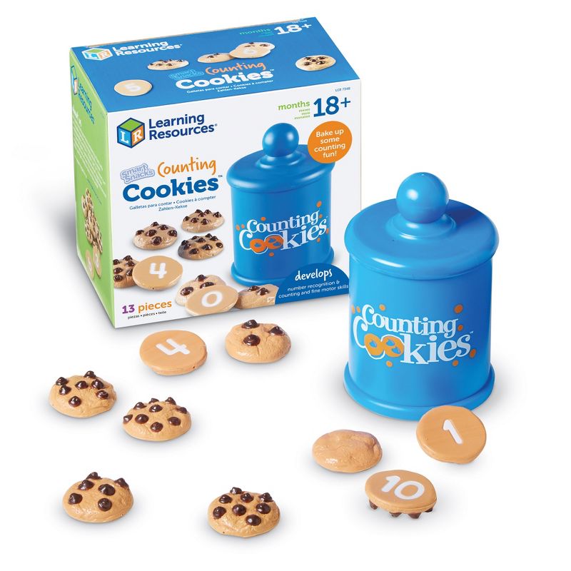 Learning Resources Smart Counting Cookies, Counting, Sorting, 13 Piece Set, Ages 18+ months, 1 of 10