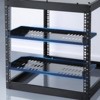 VEVOR 1U Server Rack Shelf, 4 PCS, 50 lbs Max Load-Bearing Vented Cantilever, Wall Mount or Rack Mount Shelf with Tray, 10 in Depth, Black - 2 of 4