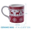 Patricia Heaton Home Holiday Fairisle Mug Set of 4 - 4 of 4