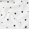 Fitted Crib Sheet Scatter Dot - Cloud Island™ - Black/Cream - image 4 of 4