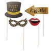 Blue Panda 50 Piece New Year's Eve Photo Booth Props, Black and Gold New Year Party Supplies - 3 of 4