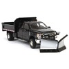 1/64 2020 Ford F-450 XLT Super Duty Dually with V-Plow & Dump Bed Black 51396-A - 2 of 4