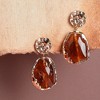 SOHI Women's Dented Drop Earrings - 2 of 3