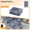 Machine Washable Area Rug for Bedroom Foldable Ultra Thin Low Pile Carpet Non Slip Indoor Floor Cover - 3 of 4