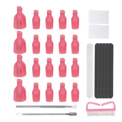 Unique Bargains Women's Nail Art Removal Clip Kit 1 Set