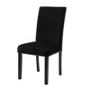 New Classic Furniture, Celeste Black Wood Upholstered Dining Chair (Set of 6) - 2 of 4