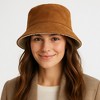 Anna-Kaci Women's Reversible Bucket Hat Warm Suede Winter Cap Soft Double Sided Style - 2 of 4