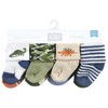 Hudson Baby Infant Boy Cotton Rich Newborn and Terry Socks, Dinosaur Explorer - 2 of 4