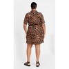 Women's Plus Size Amara Print Dress - marsala | CITY CHIC - 3 of 4