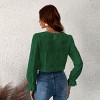 Women's Long Sleeve Embroidered Floral Eyelet Blouse Shirt - Cupshe - 4 of 4