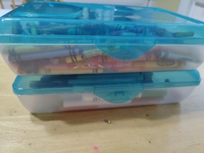 Sterilite Plastic Pencil Box Blue