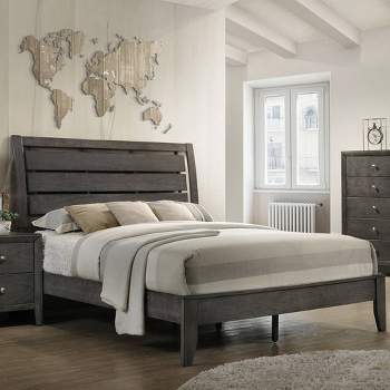 84" Queen Bed Ilana Bed Gray Finish - Acme Furniture