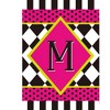 Briarwood Lane Everyday Garden Flag 12x18 For Outdoor Neon Checkerboard Monogram - M Garden Flag Flags For Outside - 3 of 4